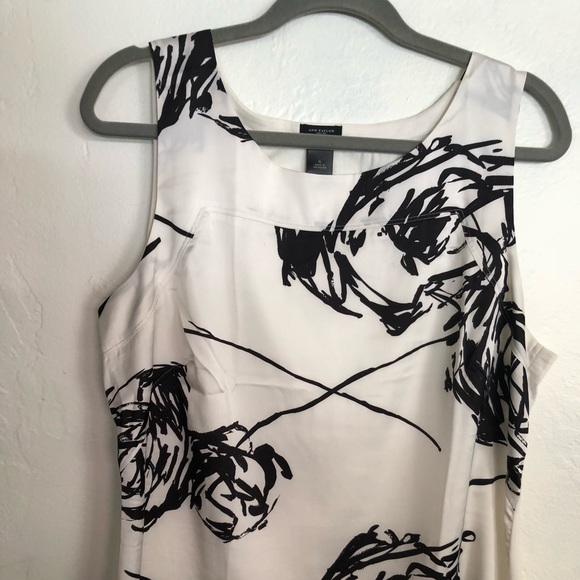 Ann Taylor Tops - Black and white Ann Taylor blouse  XL
